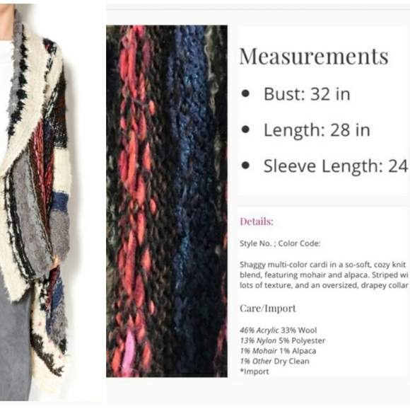 *SOLD* Free People Sloppy Joe Cardigan - Picture 9 of 14